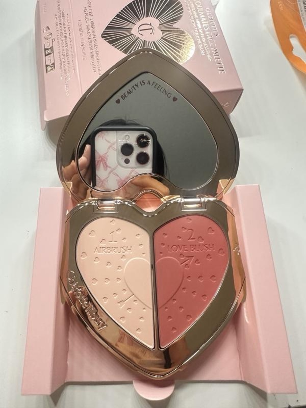 Charlotte Tilbury Pillow Talk Heart Blush Duo - Flawless Peach